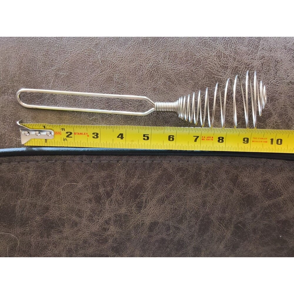 Vtg French Coil Whisk Spring Stainless Steel Cooking Utensil